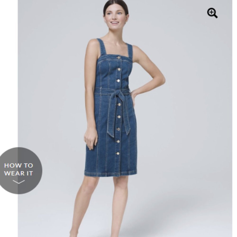 NWOT EVERYDAY SOFT DENIM™ SLEEVELESS DRESS